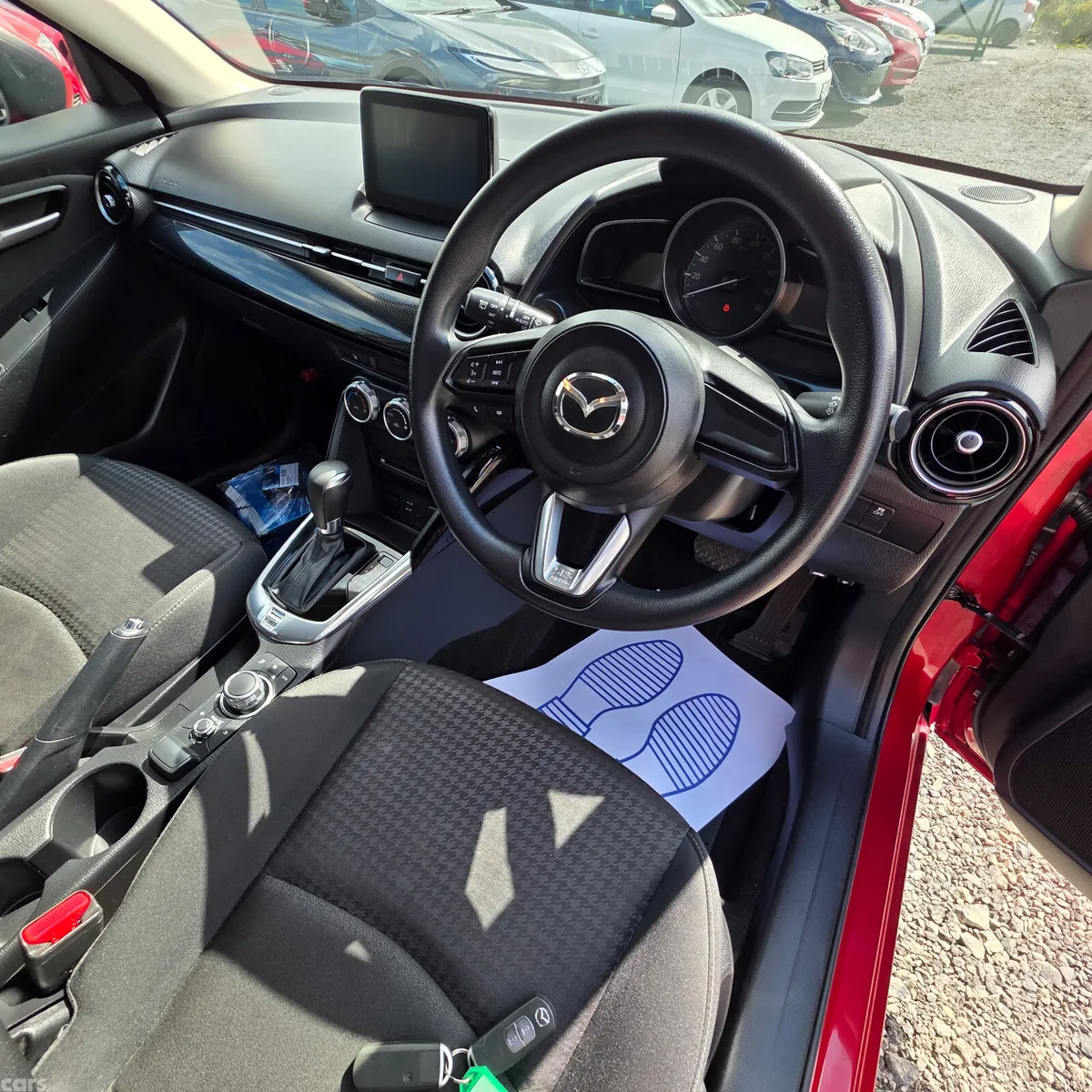 Mazda Demio Hatchback, Petrol, 2016, Red