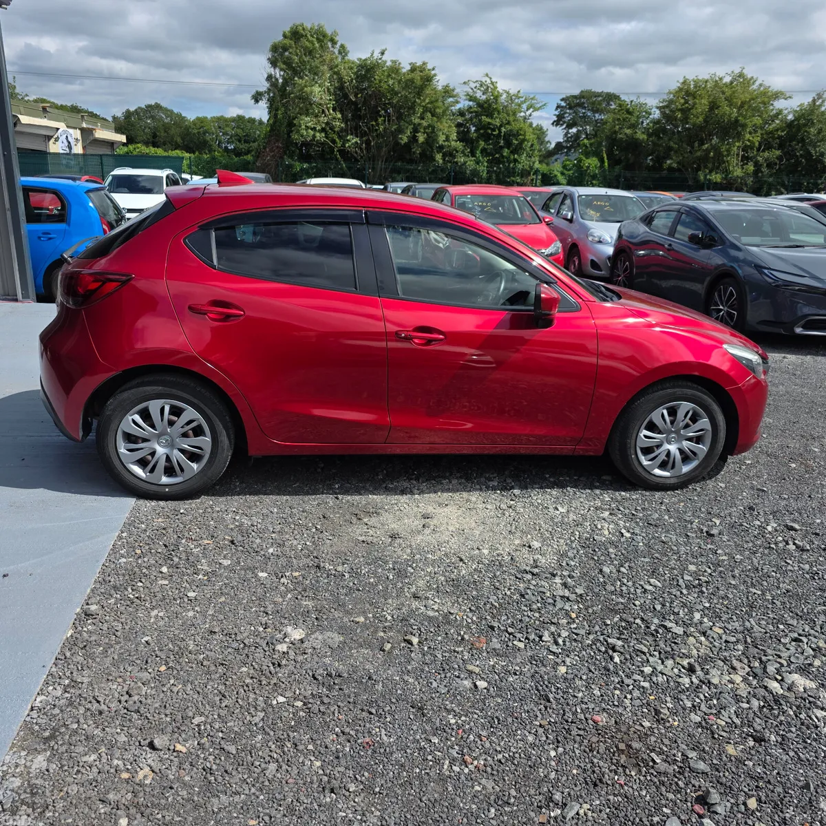 Mazda Demio Hatchback, Petrol, 2016, Red