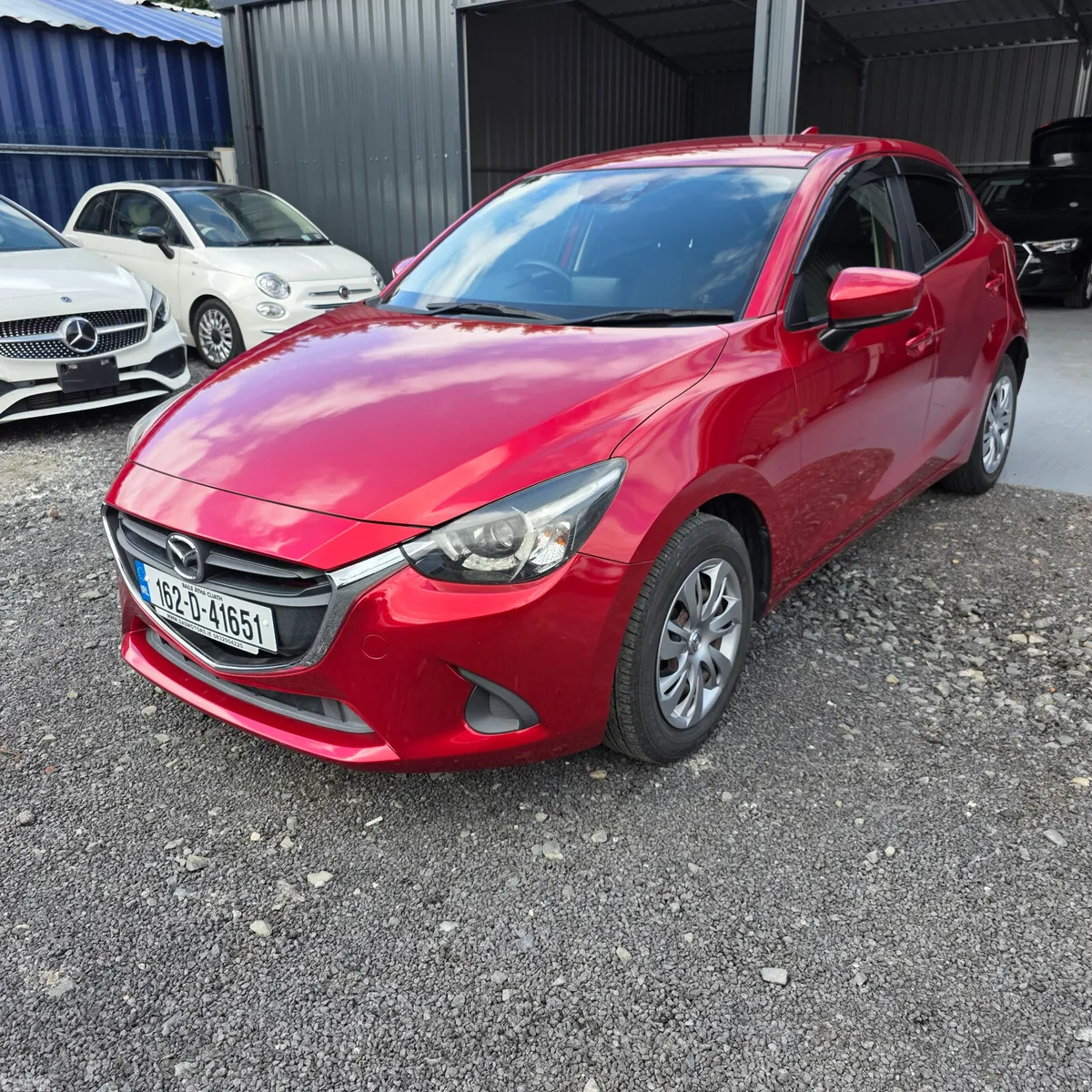 Mazda Demio Hatchback, Petrol, 2016, Red