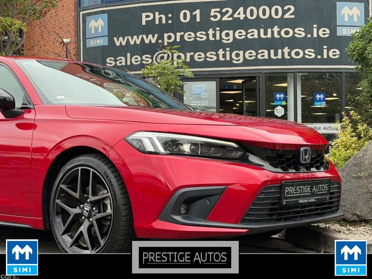 Honda Civic Hatchback, Petrol Hybrid, 2022, Red