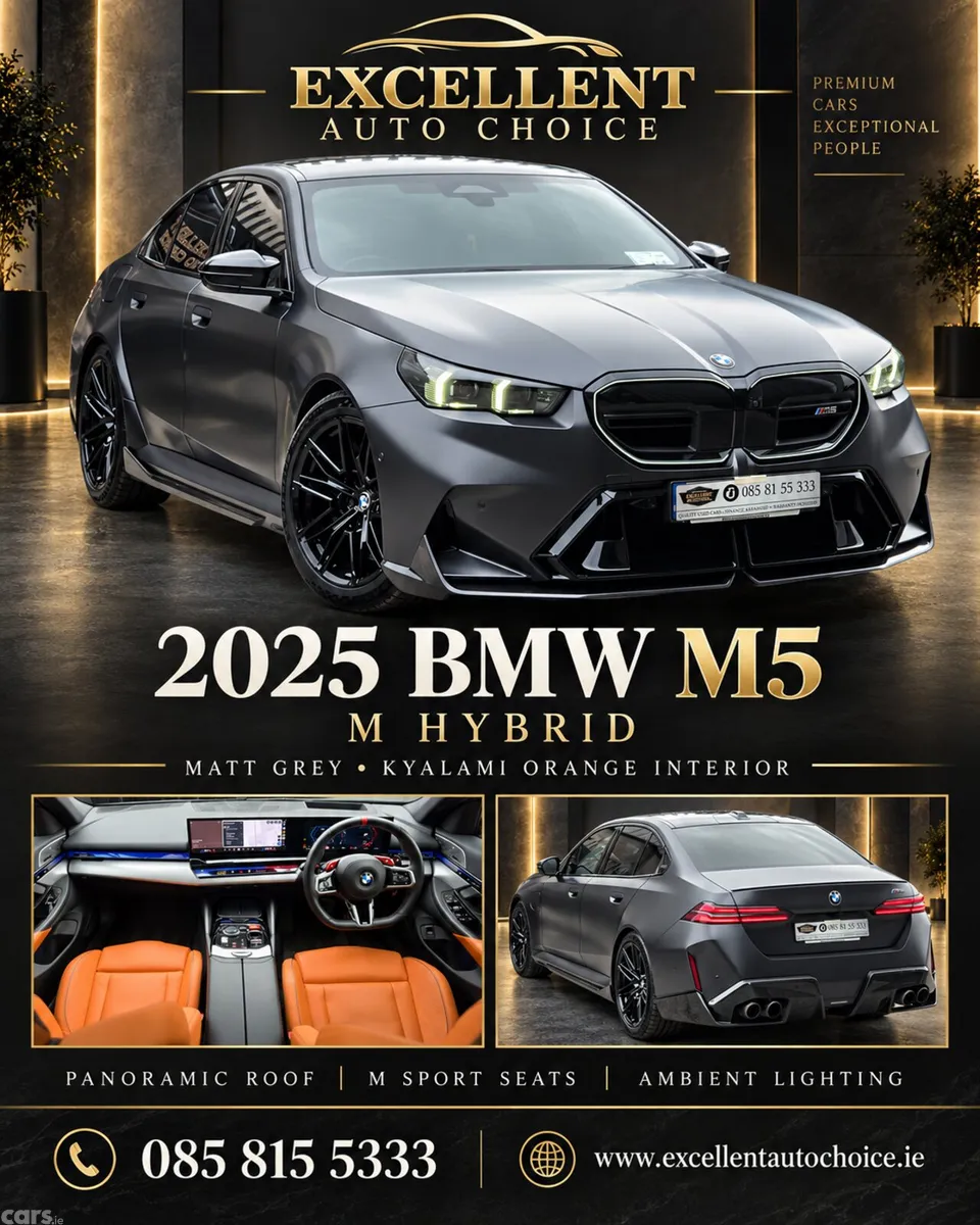 BMW M5 Saloon, Petrol Plug-in Hybrid, 2025, Grey