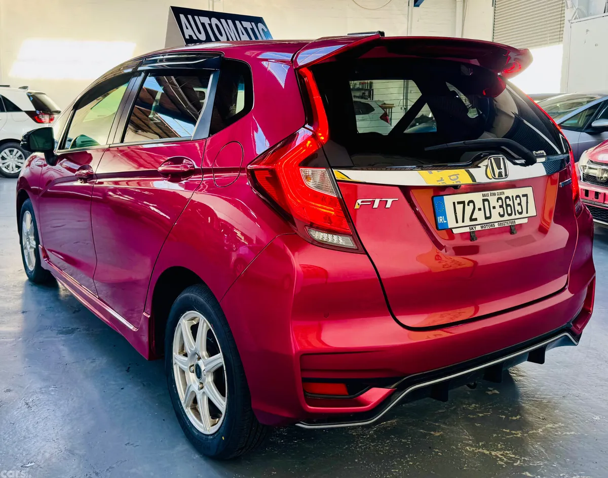 Honda Fit Hatchback, Petrol Hybrid, 2017, Red
