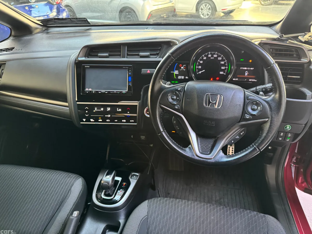 Honda Fit Hatchback, Petrol Hybrid, 2017, Red