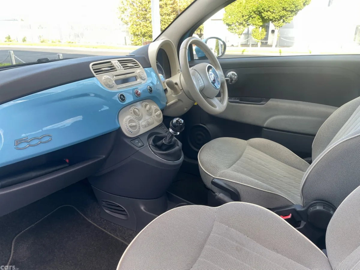 Fiat 500 Hatchback, Petrol, 2014, Blue