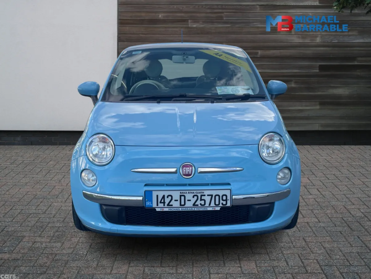 Fiat 500 Hatchback, Petrol, 2014, Blue