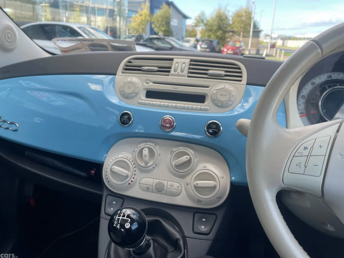 Fiat 500 Hatchback, Petrol, 2014, Blue