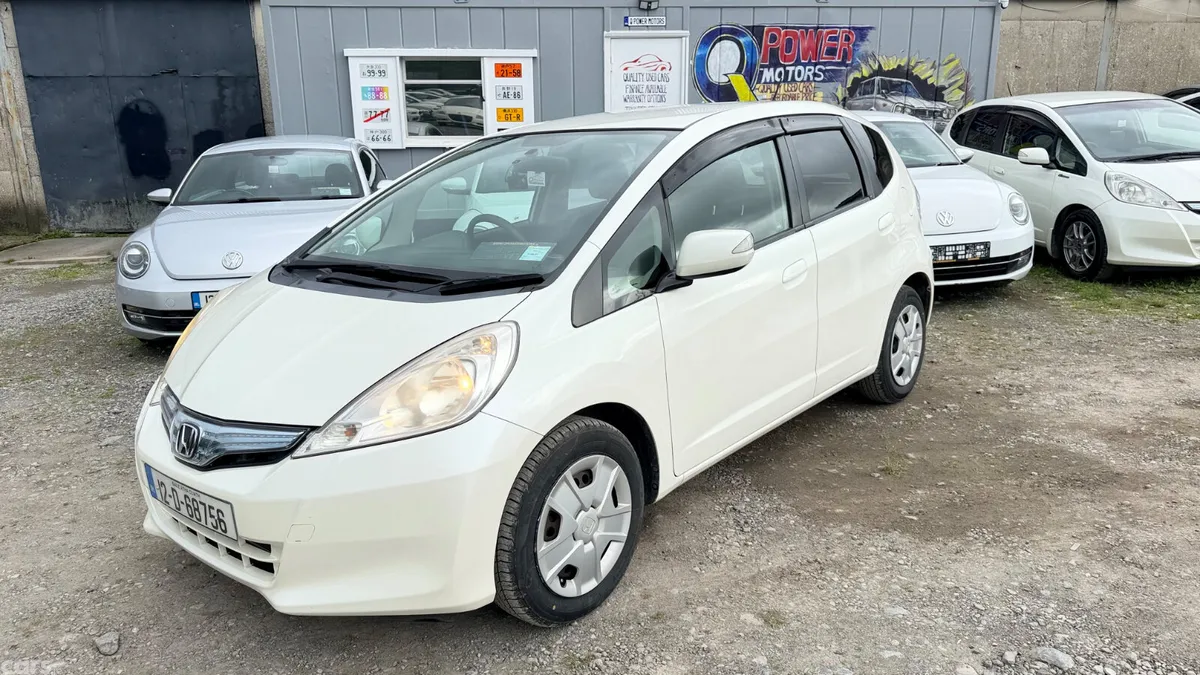 Honda Fit Hatchback, Petrol Hybrid, 2012, White