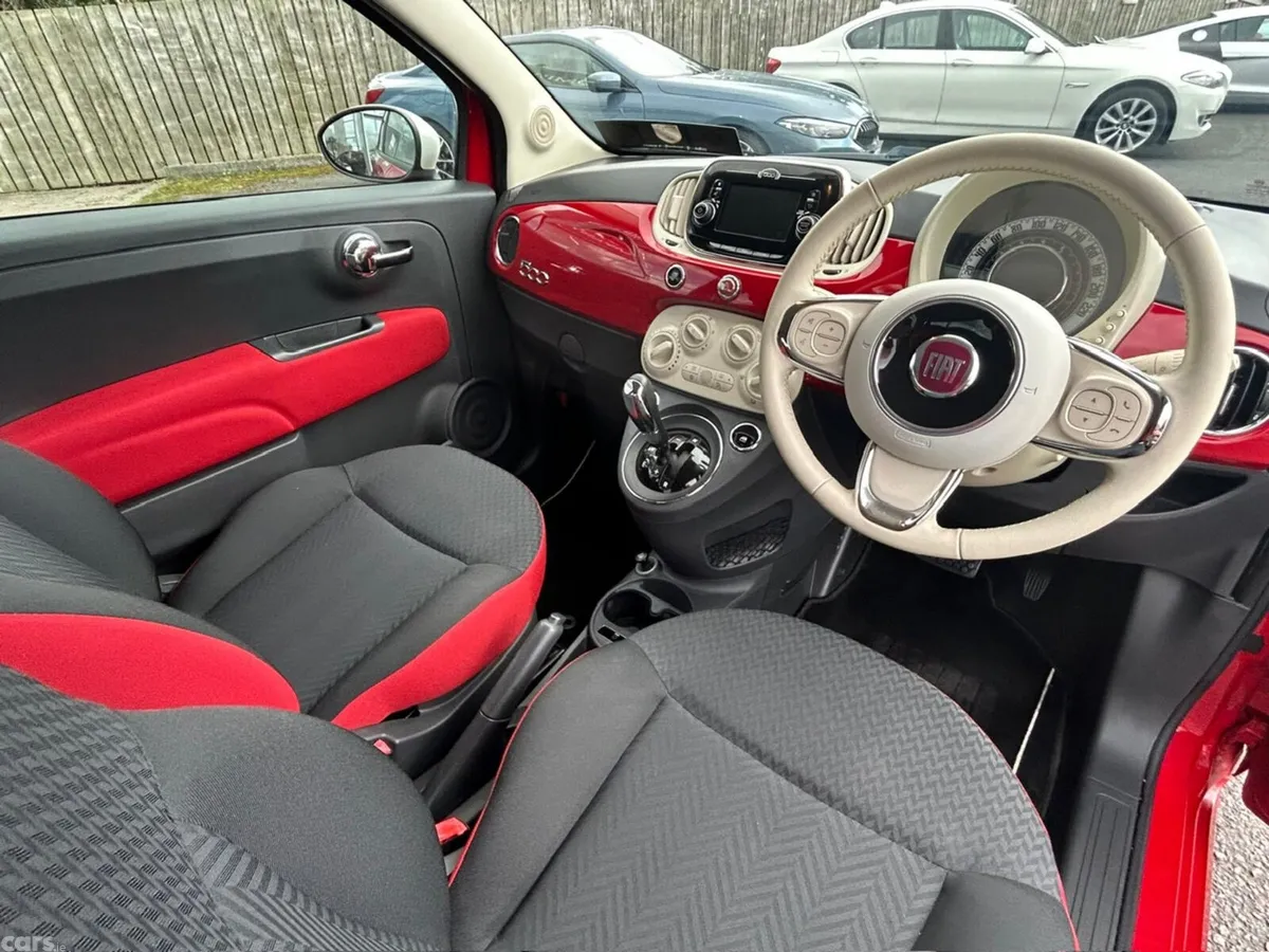Fiat 500 Hatchback, Petrol, 2017, Red