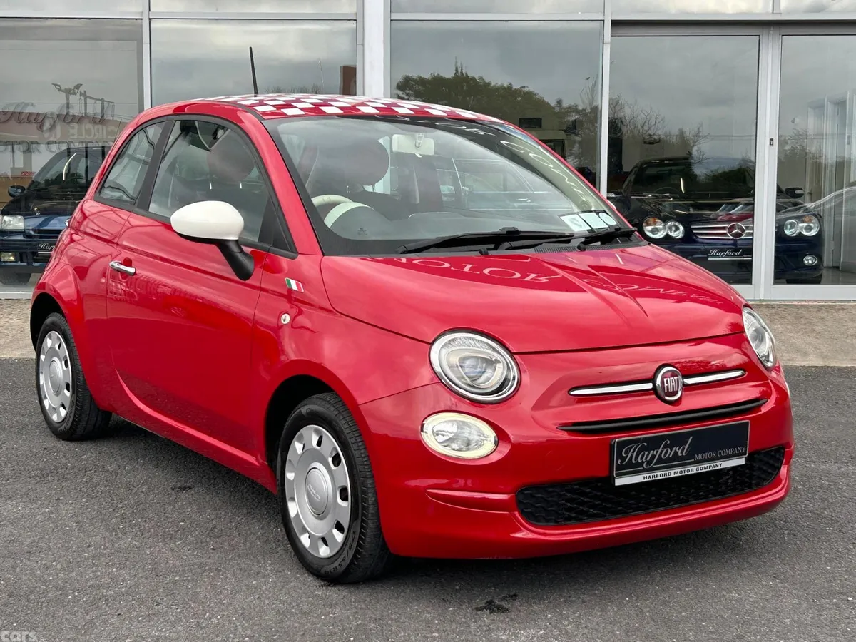 Fiat 500 Hatchback, Petrol, 2017, Red