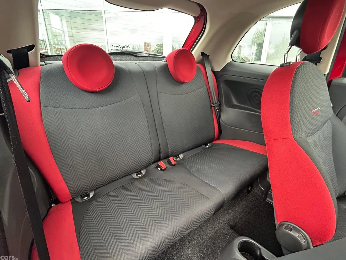 Fiat 500 Hatchback, Petrol, 2017, Red
