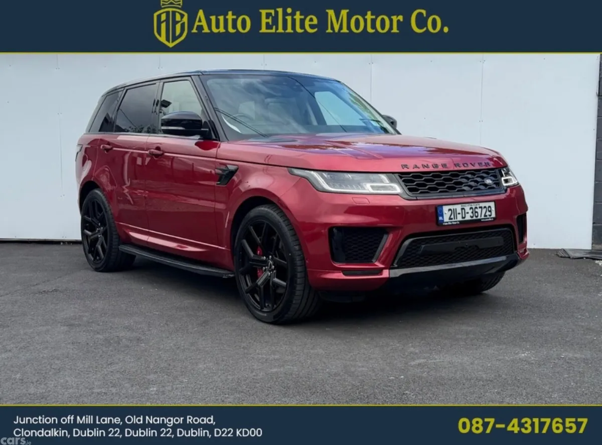 Land Rover Range Rover Sport SUV, Petrol Plug-in Hybrid, 2021, Red
