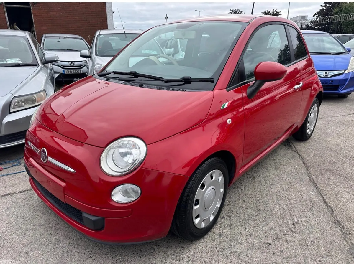 Fiat 500 Hatchback, Petrol, 2015, Red