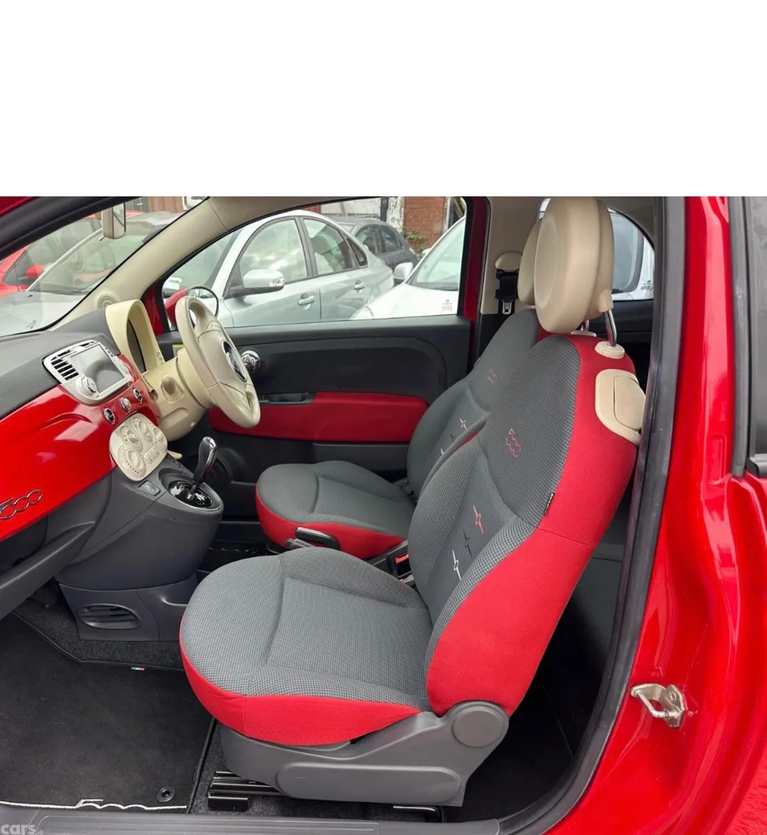 Fiat 500 Hatchback, Petrol, 2015, Red