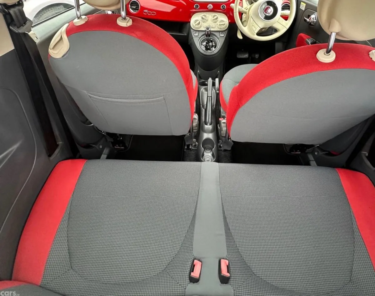 Fiat 500 Hatchback, Petrol, 2015, Red