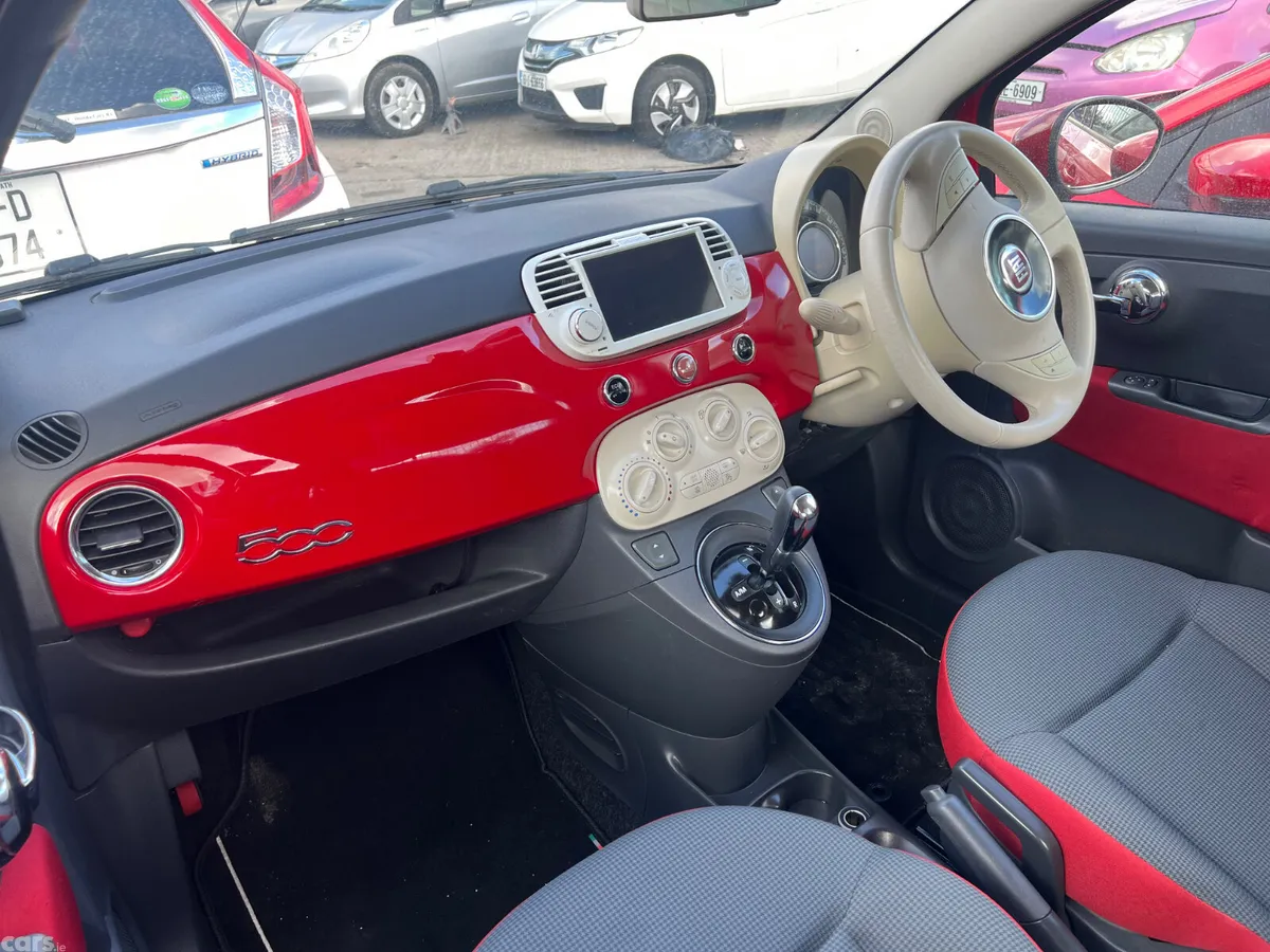 Fiat 500 Hatchback, Petrol, 2015, Red