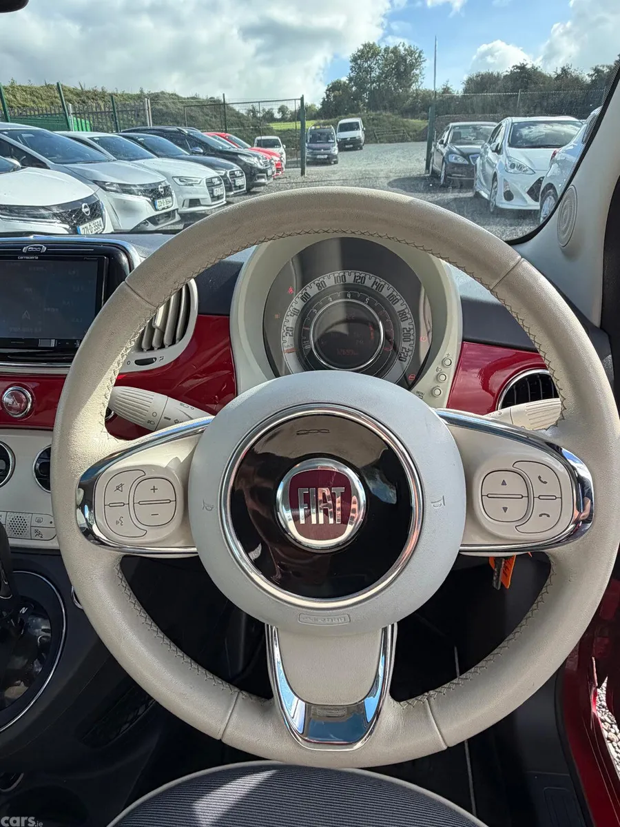 Fiat 500 Hatchback, Petrol, 2017, Red