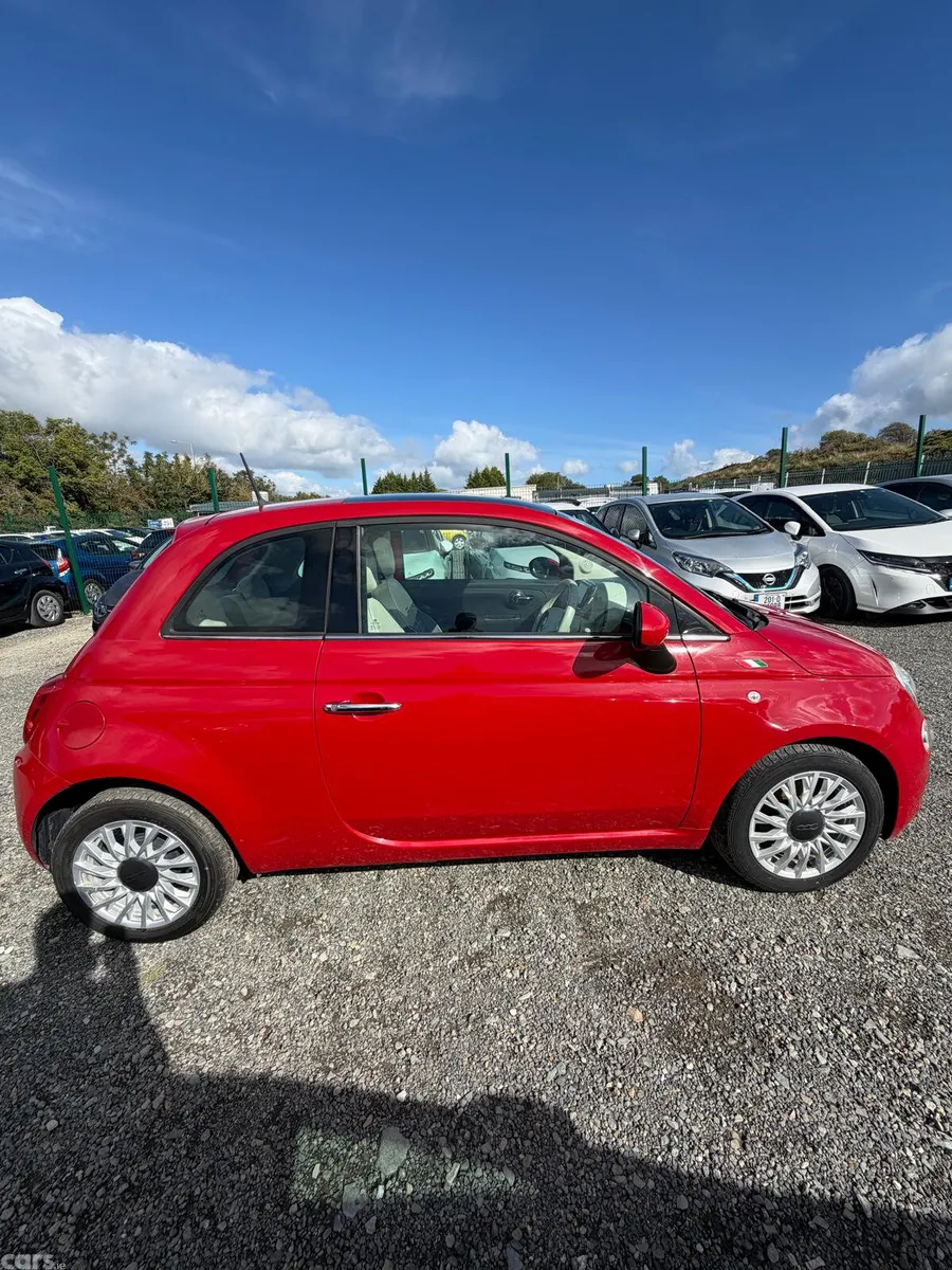 Fiat 500 Hatchback, Petrol, 2017, Red