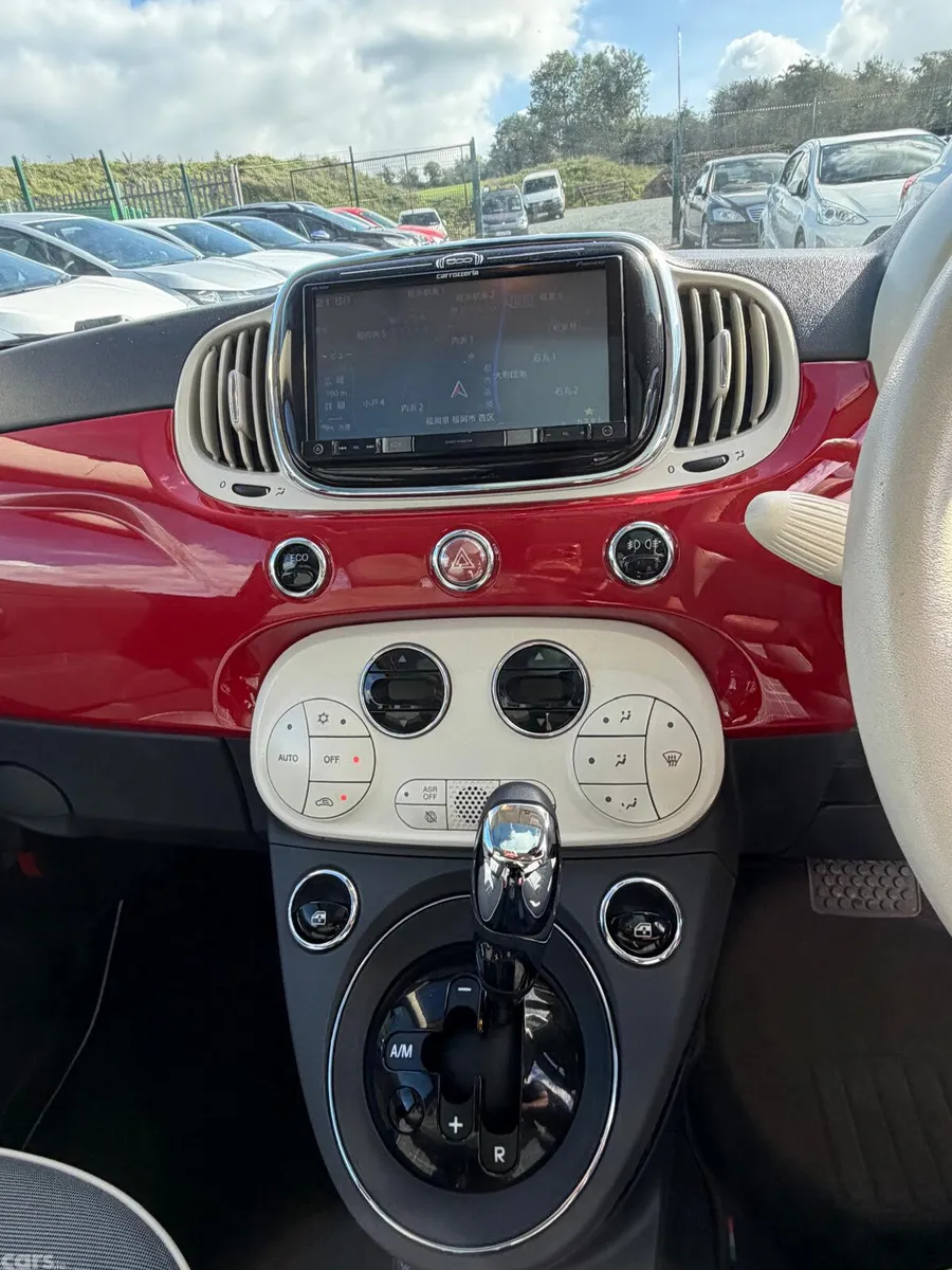 Fiat 500 Hatchback, Petrol, 2017, Red