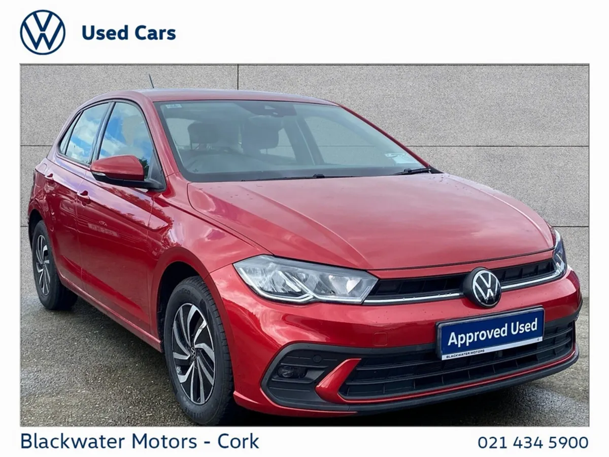 Volkswagen Polo Hatchback, Petrol, 2023, Red