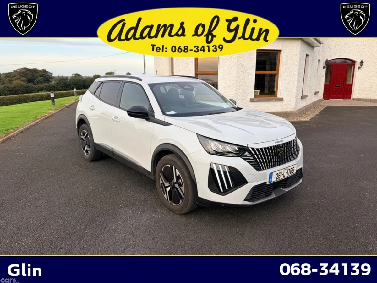 Peugeot 2008 SUV, Petrol Hybrid, 2026, White