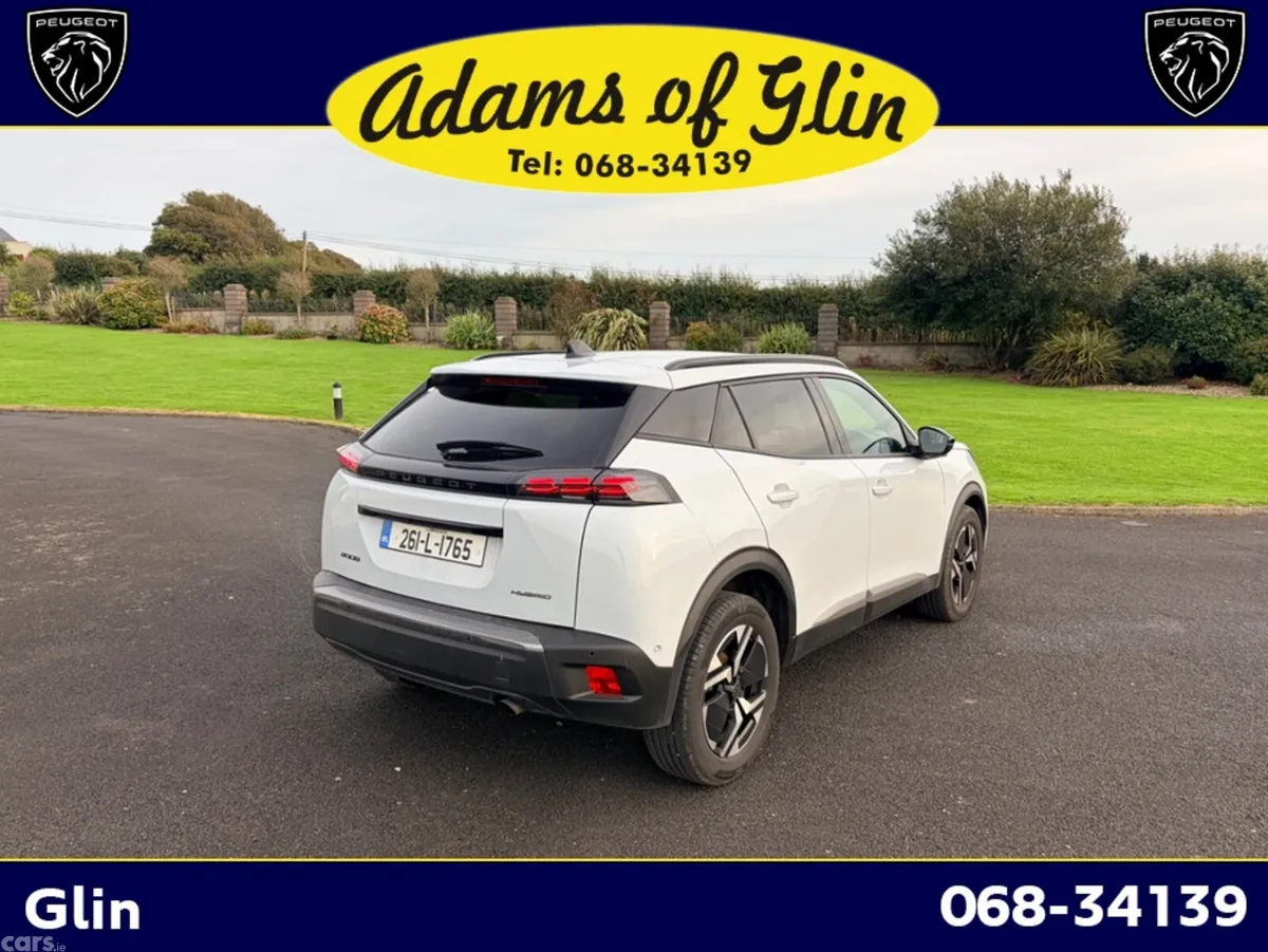 Peugeot 2008 SUV, Petrol Hybrid, 2026, White