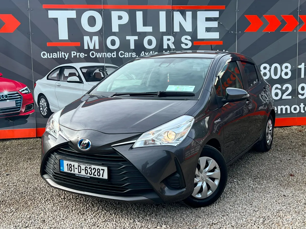 Toyota Vitz Hatchback, Petrol Hybrid, 2018, Silver