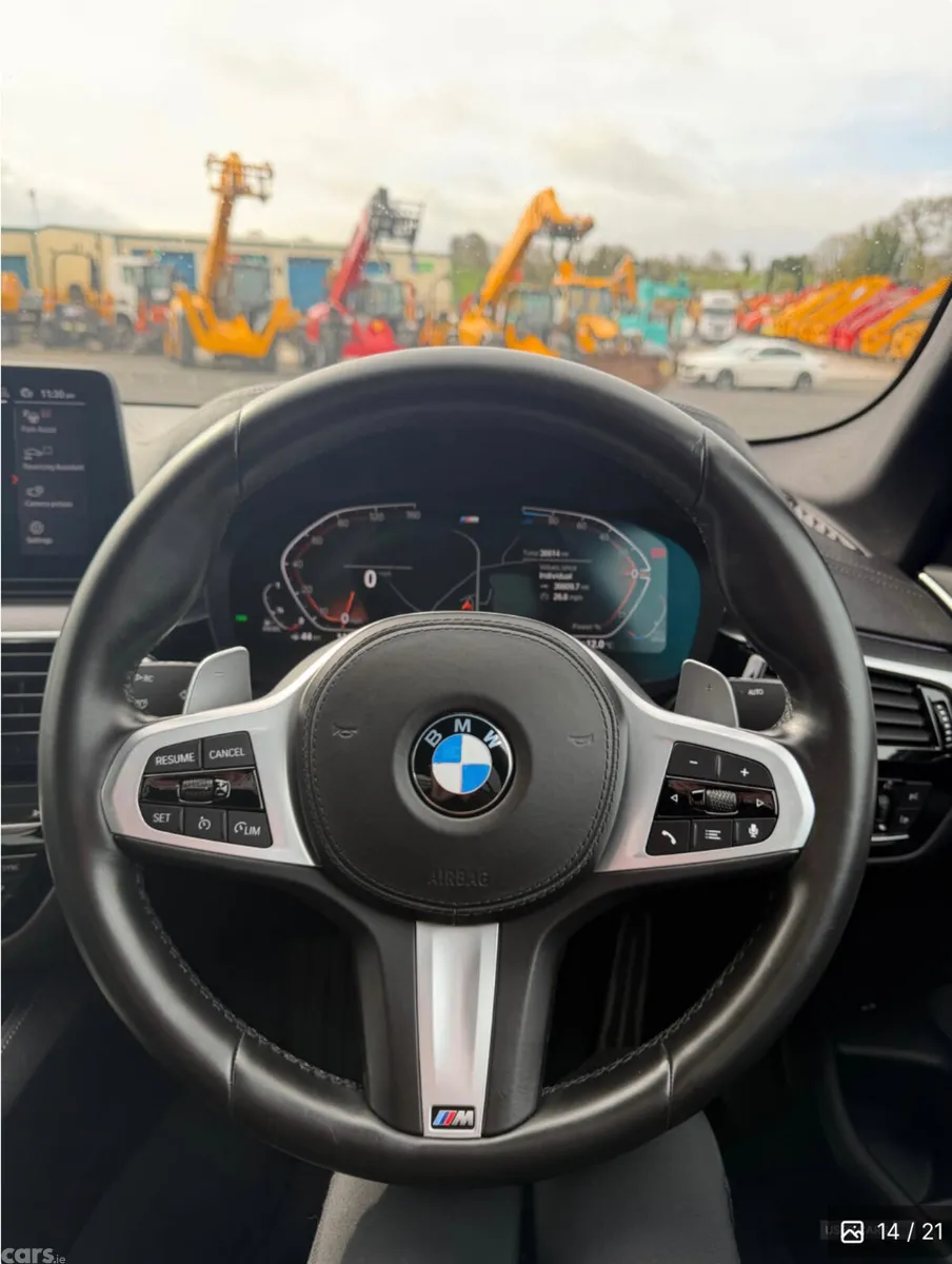 BMW 5-Series Saloon, Diesel Hybrid, 2021, Blue