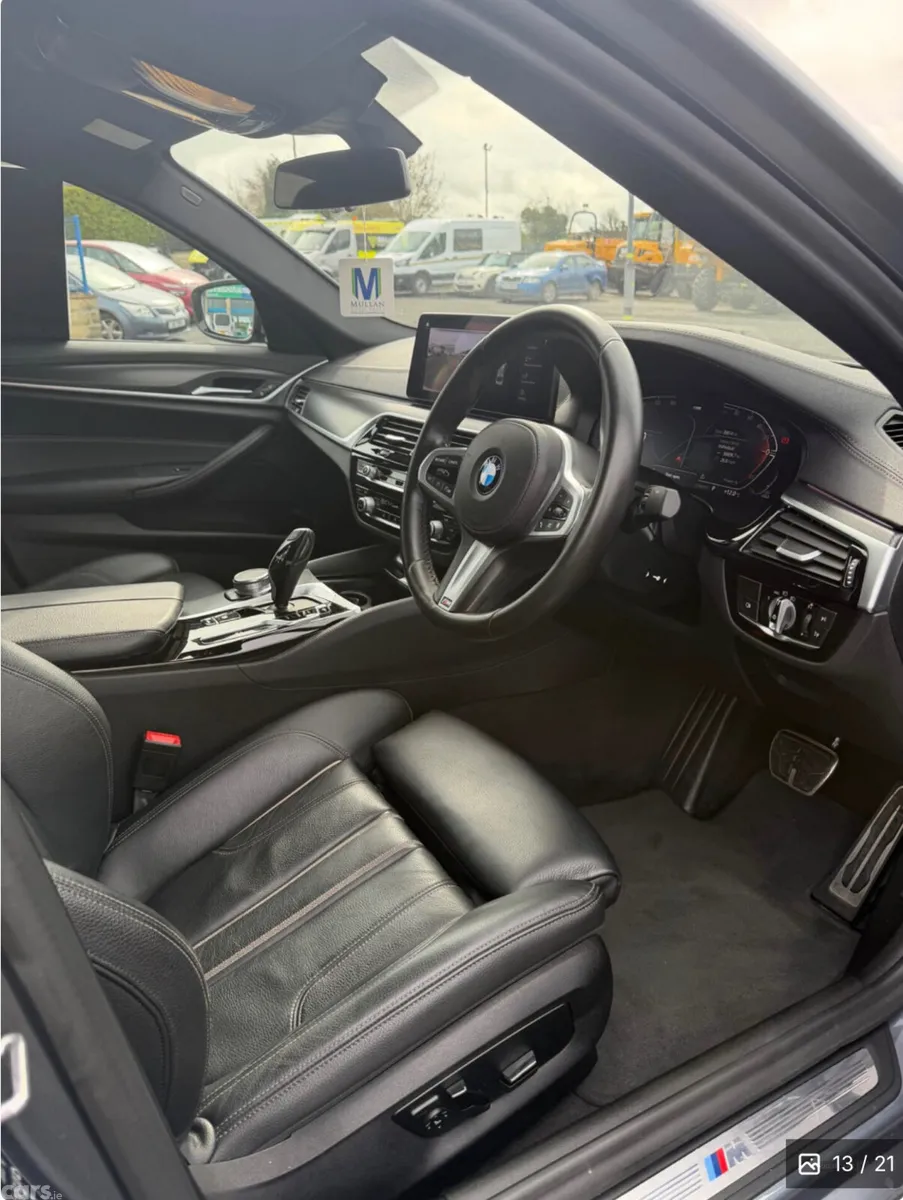 BMW 5-Series Saloon, Diesel Hybrid, 2021, Blue