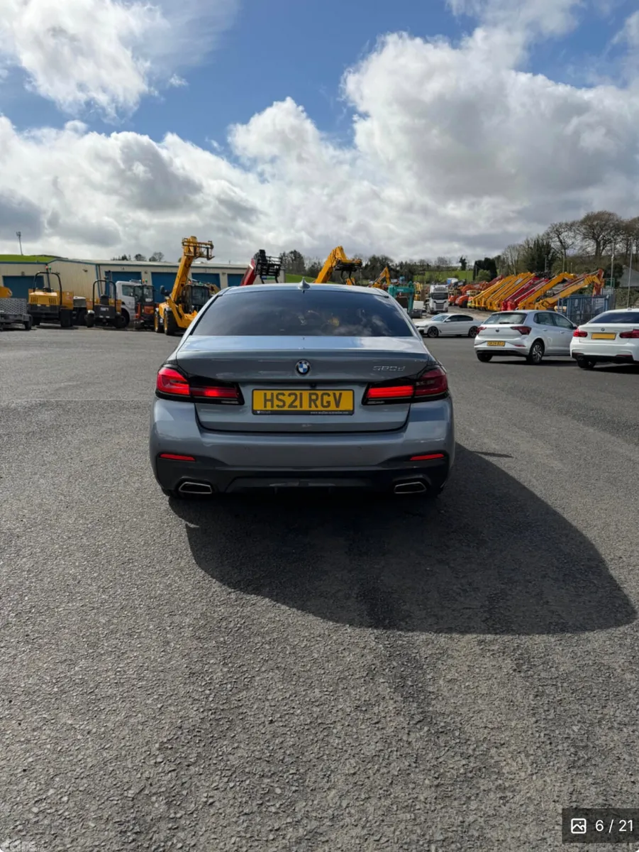 BMW 5-Series Saloon, Diesel Hybrid, 2021, Blue