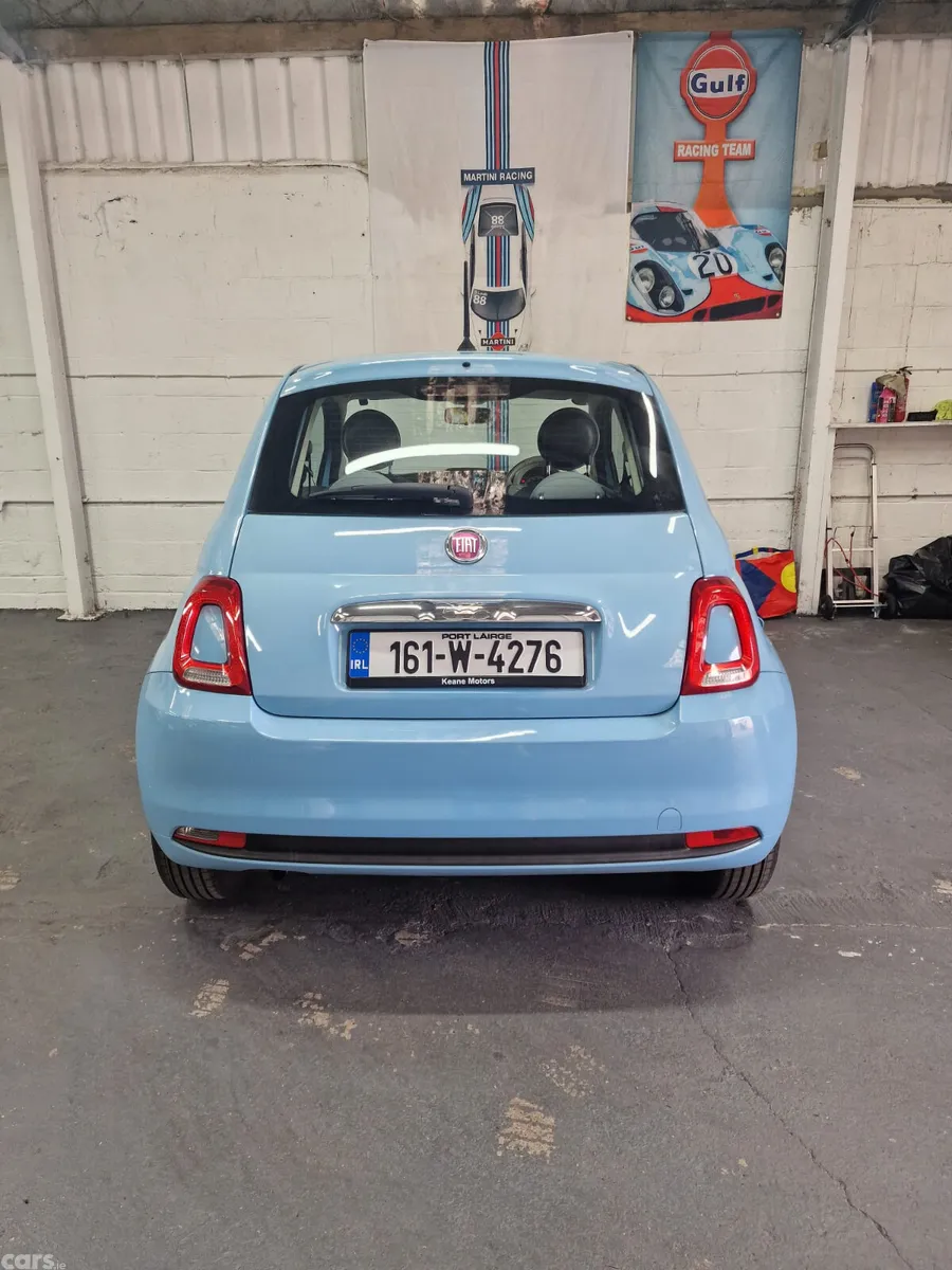 Fiat 500 Hatchback, Petrol, 2016, Blue