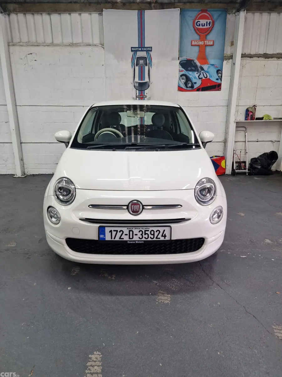 Fiat 500 Hatchback, Petrol, 2017, White