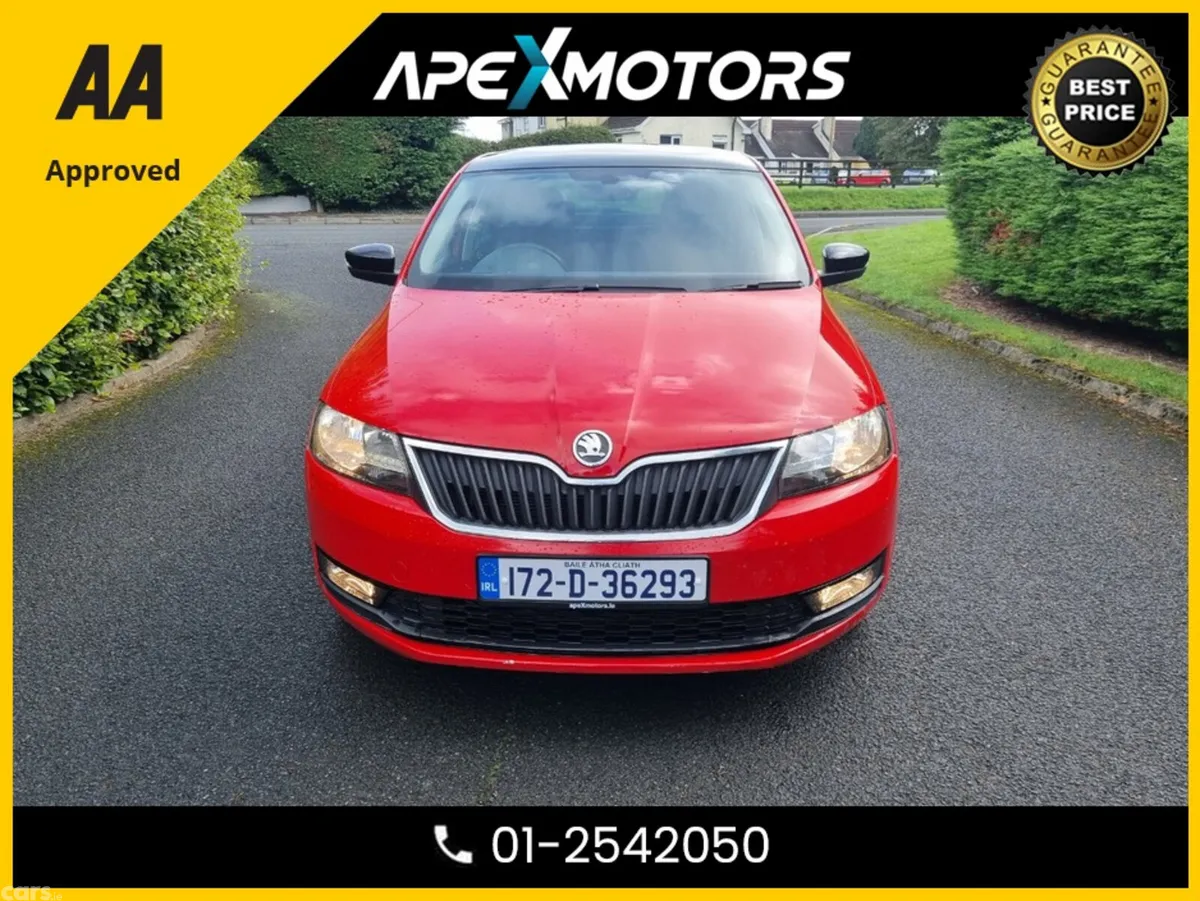 Skoda Rapid Hatchback, Petrol, 2017, Red