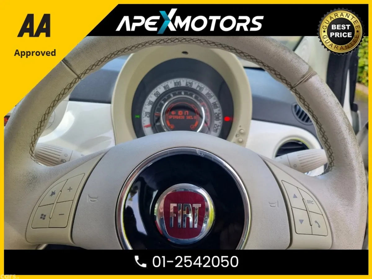 Fiat 500 Hatchback, Petrol, 2012, White