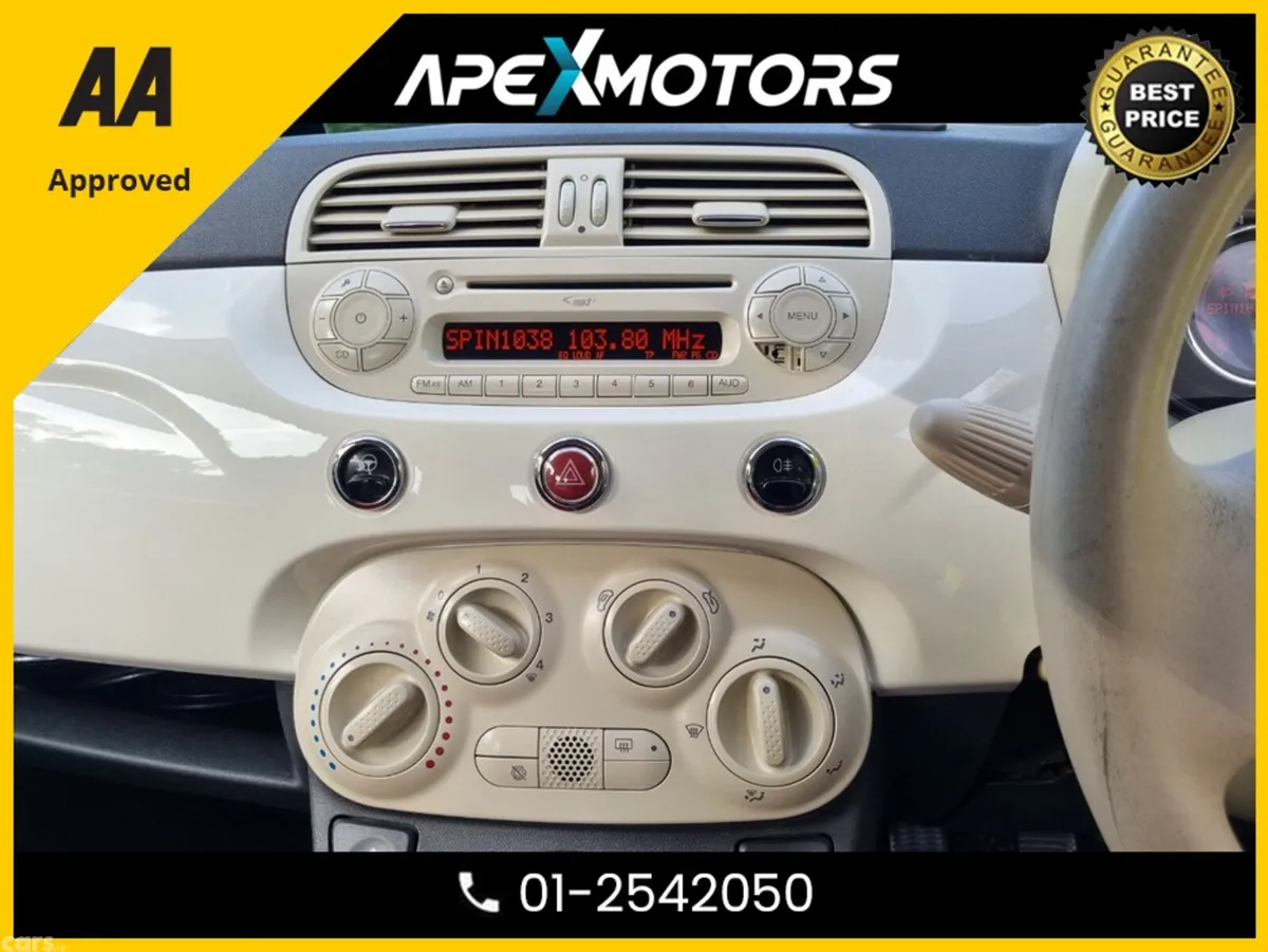 Fiat 500 Hatchback, Petrol, 2012, White