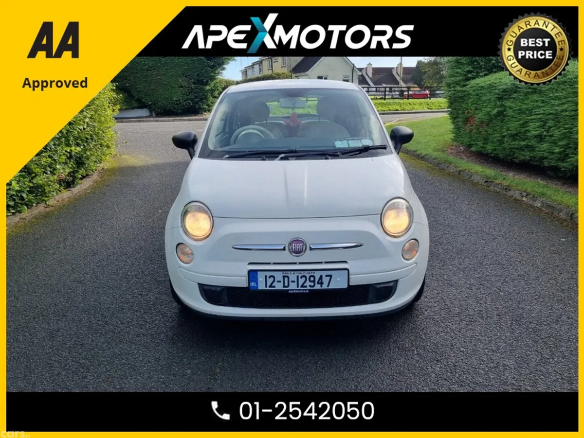 Fiat 500 Hatchback, Petrol, 2012, White