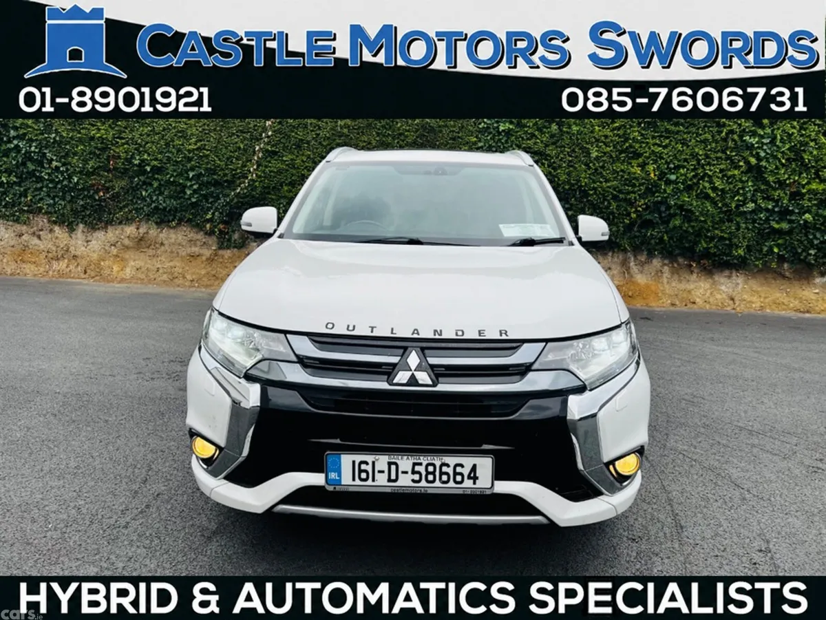 Mitsubishi Outlander Estate, Petrol Plug-in Hybrid, 2016, White