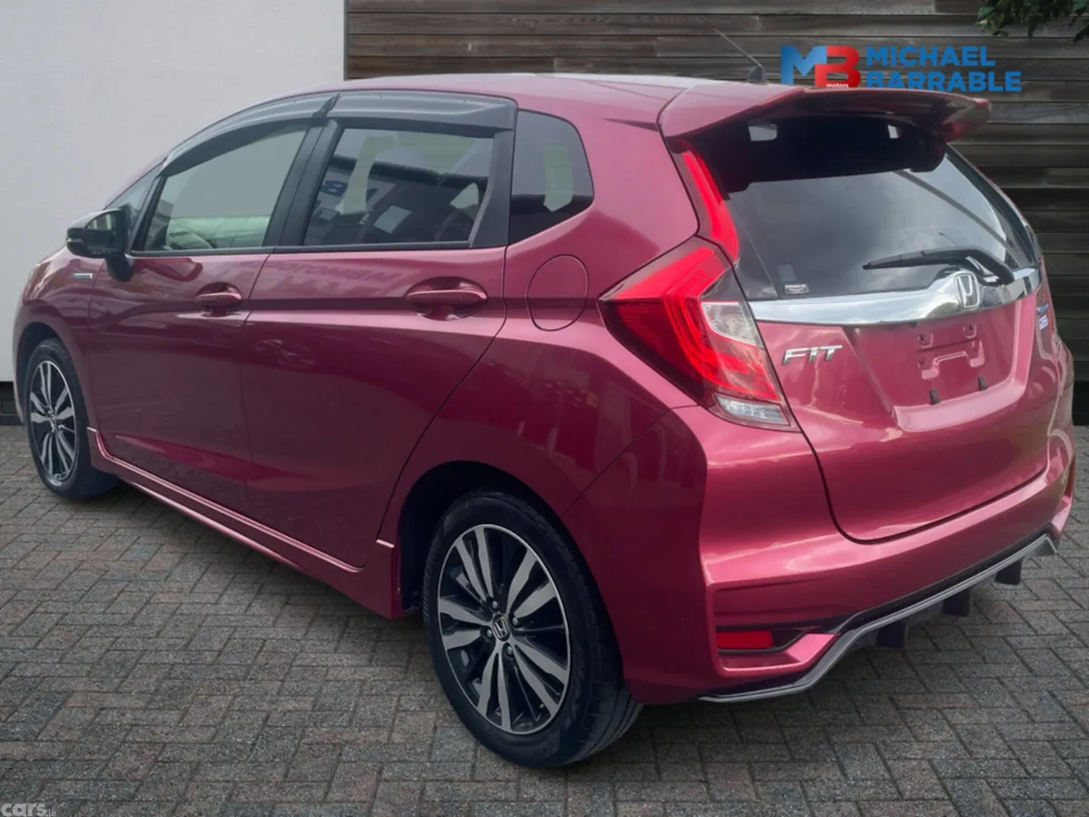 Honda Fit Hatchback, Petrol Hybrid, 2018, Red