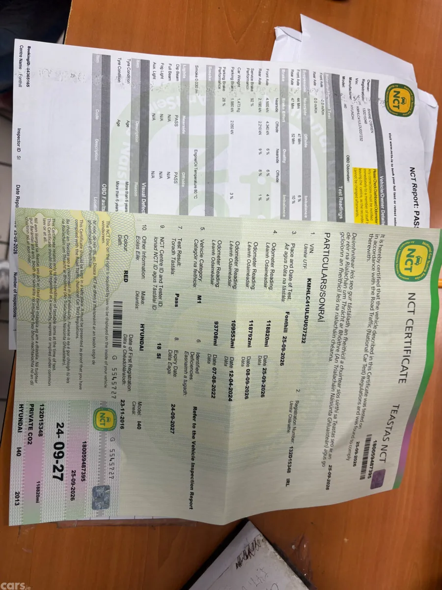 I40 Brand new nct 09-27, serviced, 1 owner, Dublin 24