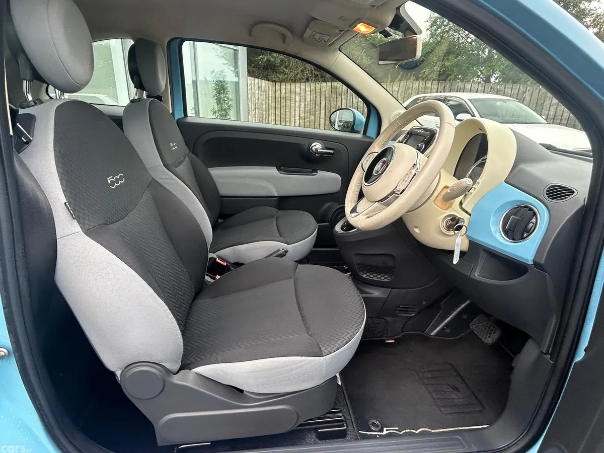 Fiat 500 Hatchback, Petrol, 2016, Red