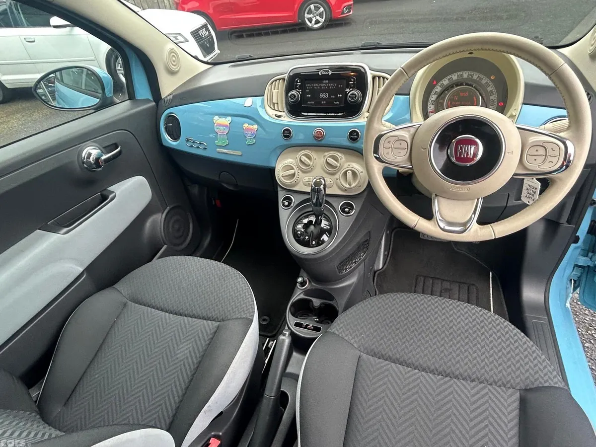 Fiat 500 Hatchback, Petrol, 2016, Red