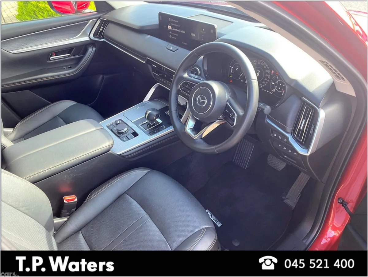 Mazda CX-80 SUV, Petrol Plug-in Hybrid, 2025, Red