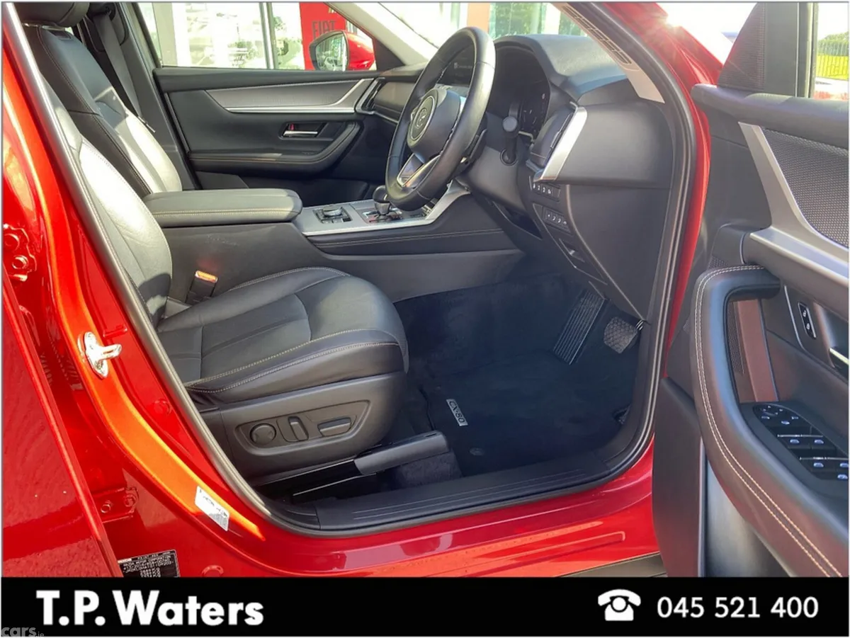 Mazda CX-80 SUV, Petrol Plug-in Hybrid, 2025, Red