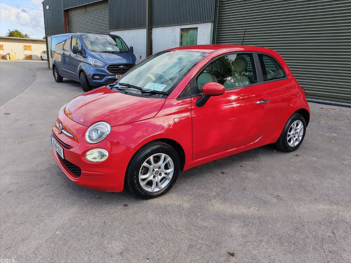 Fiat 500 Hatchback, Petrol, 2018, Red