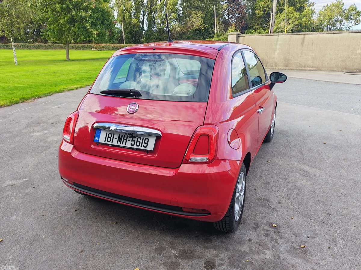 Fiat 500 Hatchback, Petrol, 2018, Red