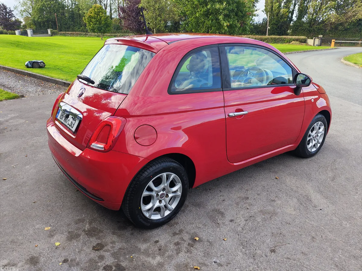 Fiat 500 Hatchback, Petrol, 2018, Red