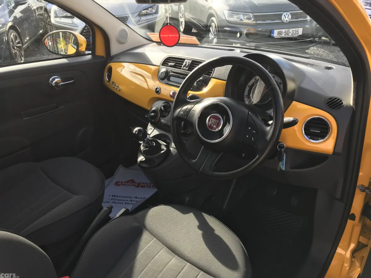 Fiat 500 Hatchback, Petrol, 2013, Yellow