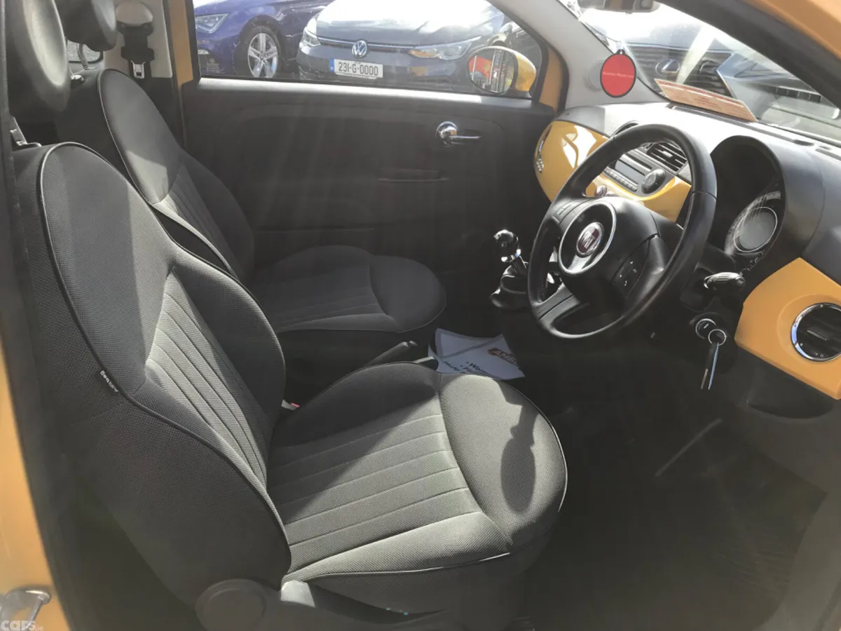 Fiat 500 Hatchback, Petrol, 2013, Yellow