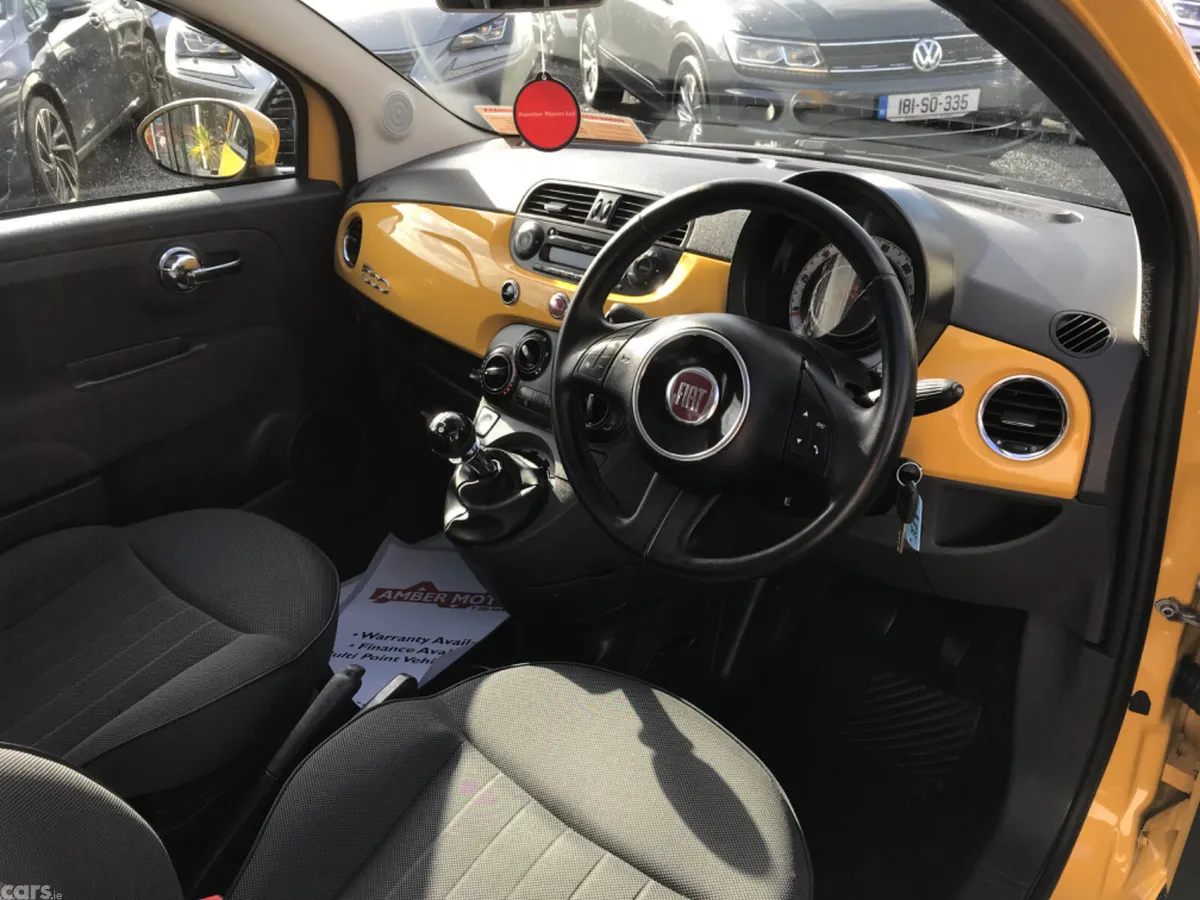Fiat 500 Hatchback, Petrol, 2013, Yellow