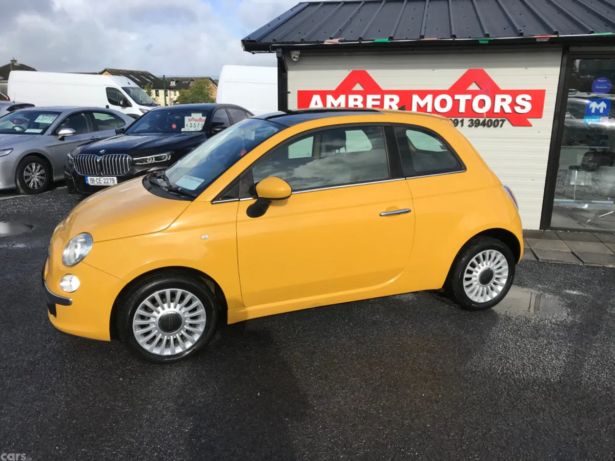 Fiat 500 Hatchback, Petrol, 2013, Yellow