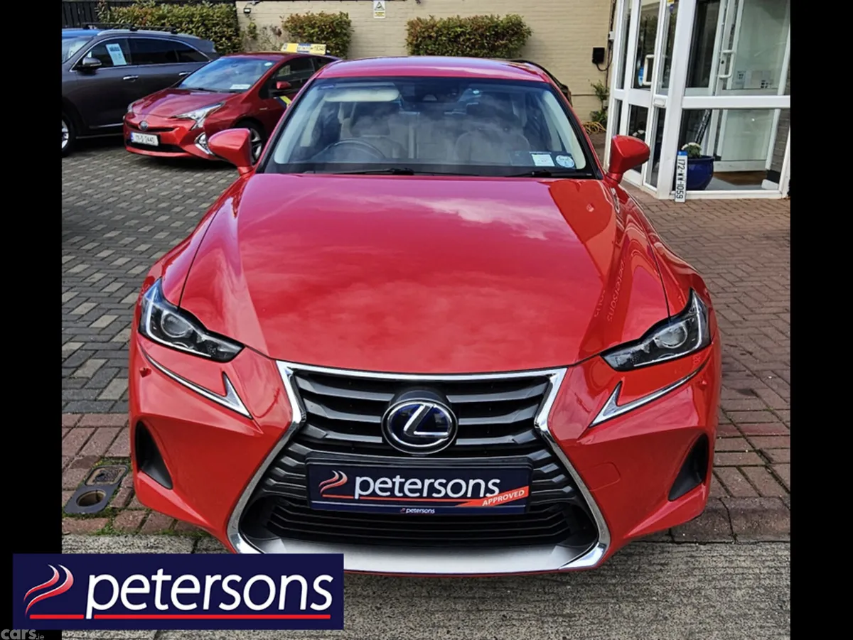 Lexus IS Saloon, Petrol Hybrid, 2017, Red